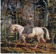 unknow artist Classical hunting fox, Equestrian and Beautiful Horses, 092. USA oil painting artist
